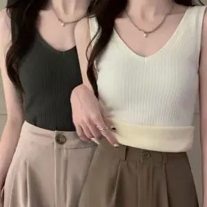 여성용 융털기모 넓은끈 민소매 44 66 사이즈 나시 이