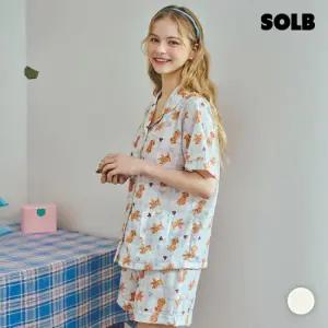 솔브 레이온 푸들 하트 체크나염 여성 파자마(SPA2503W)[SPA2503W]