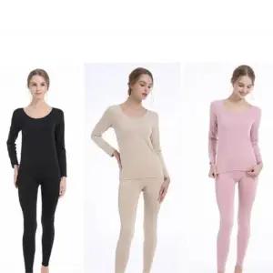 여학생 주부 겨울 이너 웨어 심플 보온 내복 세트