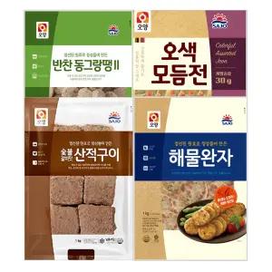 사조오양 명절선물세트(반찬동그랑땡+오색모듬전30g+해물완자+숯불구이맛 산적구이)