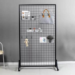 철망 파티션 진열대 네트망 철제 바구니 화분걸이 고정 베란다 철망파티션 100x100cm