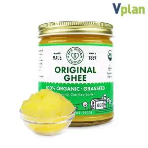 브이플랜 유기농 목초 기버터 220g 무염 GHEE 버터 베이킹재료