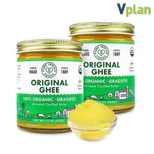 브이플랜 유기농 목초 기버터 220gX2개 무염 GHEE 버터 베이킹재료