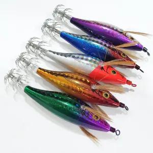 수평 미니 레이저 에기 (1개입) 야광 바늘 채비 루어 쭈꾸미 갑오징어 문어 한치