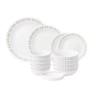 코렐 쁘띠튤립 퍼플 디너웨어 세트 16P 4인 가족그릇세트