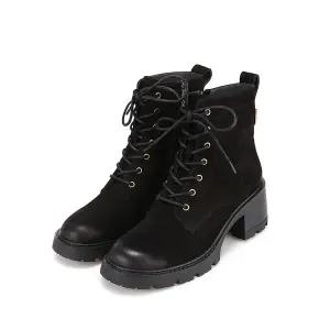 [BABARA]바바라 소가죽 베이직 뒷 금장 고리 장식 워커 여성 앵클 부츠 7cm_BBH864