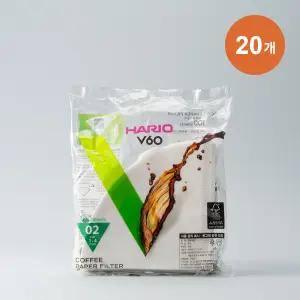 하리오 필터 VCF02 화이트 100매 X 20개