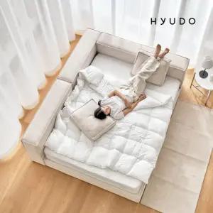 휴도 기억의 선유 정품 조야 저상형 패브릭 침대 프레임 SS+쿠션