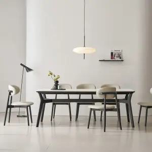 나무뜰 노체 양면 통세라믹 애쉬 원목 테이블 6인용 식탁세트 2000 (의자6) VNM068C (착불)