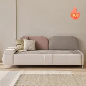 아씨방가구 흙품 패브릭 황토볼 온열 3인용 흙쇼파