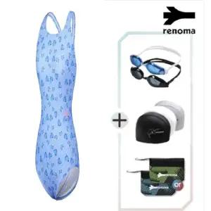 [롯데백화점]레노마 여성 캔디팝 X백 원피스 수영복수경 수모SET LS2E804_BU