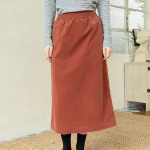 [치키타](센텀시티점)코듀로이 미디롱 스커트 브릭 250904BC