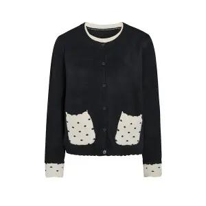 [JJ지고트](대구신세계)도트 포켓 레이어드 가디건 GRBN1CD561