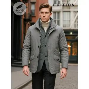 [에디션] 라이너 탈부착 2WAY 구스다운 패딩점퍼 (NED4KP1601)