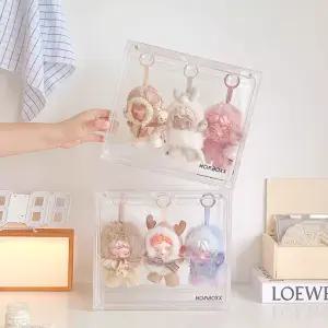 클리어 쇼윈도 1단 정리함 수납장 아크릴 피규어 키링 보관함 장식장