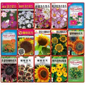 꽃씨앗 허브씨 봄파종 종자 코스모스 해배라기 국화 제라늄 팬지 꽃씨몰 야생화 일년 다년생 씨앗