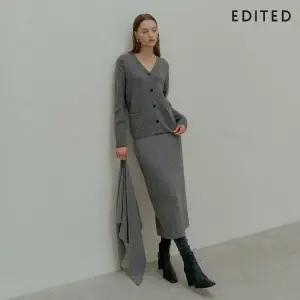 [EDITED][런칭가69,000원 2만원 ] 에디티드 라쿤울 혼방 니트 스커트