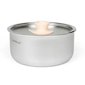 키친아트 프리미오 무연마제 통5중 스텐316 인덕션 냄비 18cm