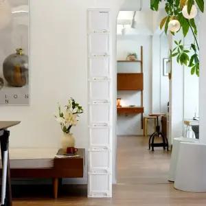 보노하우스 모던 슬림 틈새 서랍장 8단 플라스틱 수납장 (바퀴별매)