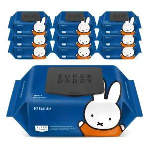 슈퍼대디 미피 엠보싱 물티슈 프리미엄 캡형