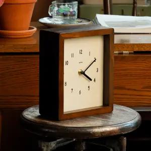 오르미 레트로 미로클락 우드 무소음 추시계 벽 괘종시계