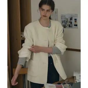 [드로우핏 우먼](신세계 사우스시티)벨비 오버핏 울 트위드 자켓 [2color]