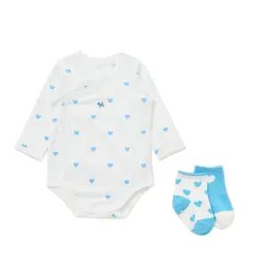 하트뱀부배내바디수트+양말SET 45A70-040-03SET