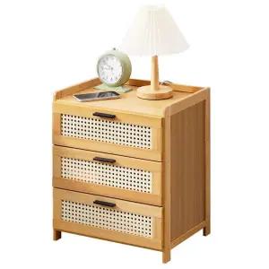 대나무 협탁 엔틱선반 테이블 거실 침실 클래식 사이드 수납장