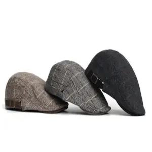 베이직 중년 아빠 할아버지 헌팅캡 모자 겨울 도리구찌 베레모 남성 어르신