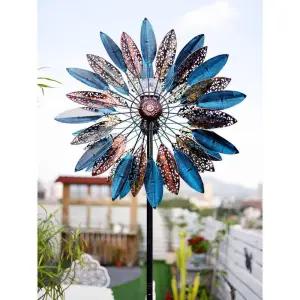 야외 바람개비 테라스 공원 가드닝 데코 조형물 철제 장식품 2m