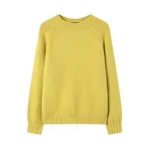 [GGPX]꽈배기 포인트 라운드 무지 니트 (GPDKT025D)