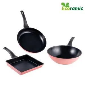 블루밍 프라이팬 3종 핑크