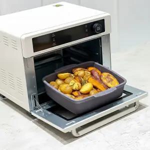 소노리떼 국산 실리콘 특대형 에어프라이어팟 3.2리터 오븐 전자레인지 사각 용기