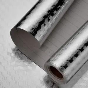 인테리어 오염방지 격자무늬 주방 리폼 필름 스티커 주방시트지 알루미늄시트지