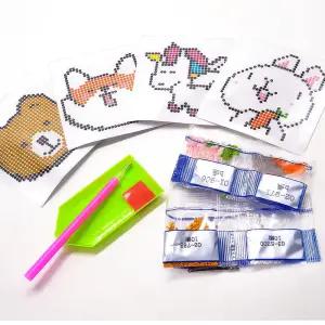 큐빅 십자수세트 DIY 만들기 비즈 십자수세트 도안 스티커형 취미 공예용