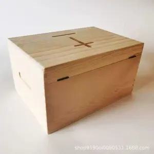 교회 헌금함 나무 기독교송경대목사선 금속 목재 목걸이 십일조함