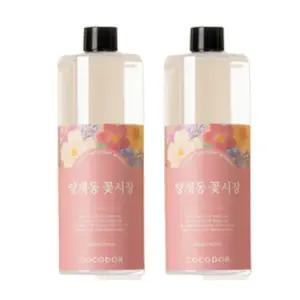 코코도르 양재동꽃시장 향 디퓨저 리필액 500ml 4개 + 리드스틱 20P 대용량 구성