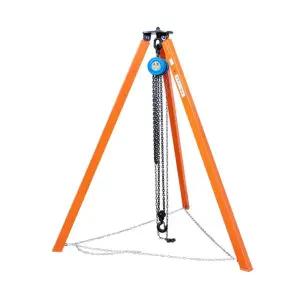 체인블럭 삼발이 구조 삼각대 인양 기중기 호이스트