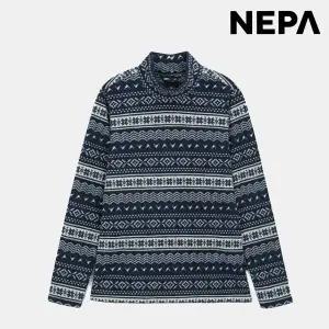 [롯데백화점]네파 남성 노르딕 마이크로 플리스 하이넥 티셔츠7K75350