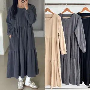 [보리보리/마미누리]임산부 코듀로이 캉캉원피스 간절기 겨울 빅사이즈 임부복