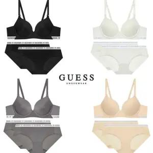 [게스언더웨어]화이트밴딩 노와이어 브라1+팬티2 4종 세트(E162)