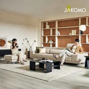 [자코모] 솔라 하이 4인 기능성 포위브 패브릭 소파+스툴