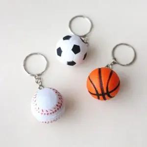 5개묶음 스포츠 공 키링 야구 축구 농구 (3type 야구 (WFJ5AXL)