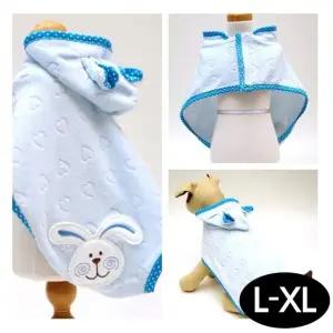 고품질 목욕가운 블루 강아지 XL L (WFJQL5X)