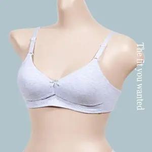 고급 노와이어 면 주니어 3단계 몰드 B컵 브라 1 (WFJ6BON)