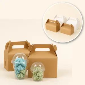 종이포장 상자 손잡이형 선물포장 크라프트 2호