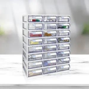 [하프클럽/]다용도 보관함 수납정리 책상정리 투명수납함 수납정리함