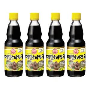 오뚜기 메밀소바장국 소스 360ml 4개 식사 분식 일식 점심시간 한식 회식