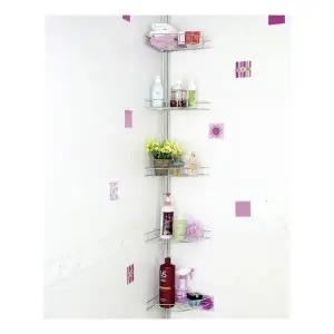 [하프클럽/]슈마켓 리빙나이스 욕실 스텐 코너선반 5단