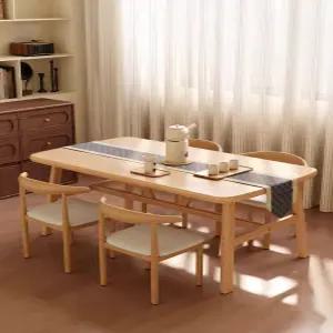 모던 4인용식탁 식탁의자 세트 작은 원목 카페 다이닝테이블 식당 사각